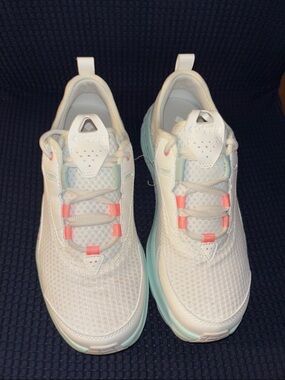 Columbia Kids White Sneakers with Pink and Light Blue Accents
